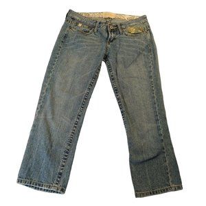 Z.CAVARICCI Jeans Women's W30" L31" Low Rise Cotton Destroyed Patches Blue